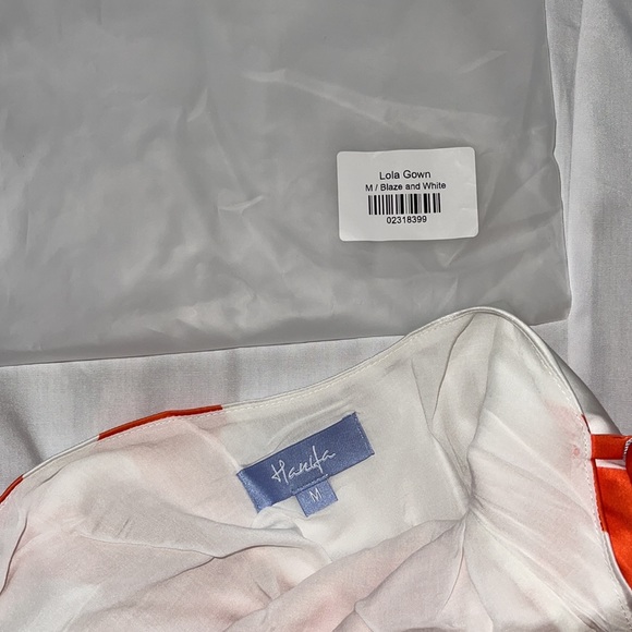 Hanifa Orange and White Maxi Dress - Picture 6 of 6